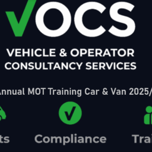Annual MOT Training - Car & Van - 2025/26