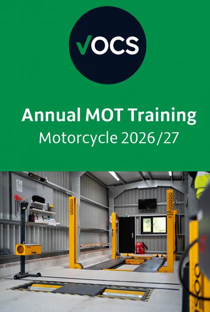 Annual MOT Training – Motorcycle – 2026/27