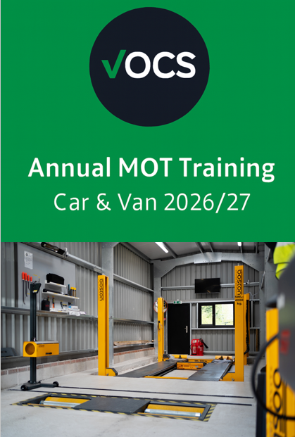 Annual MOT Training – Car & Van – 2026/27